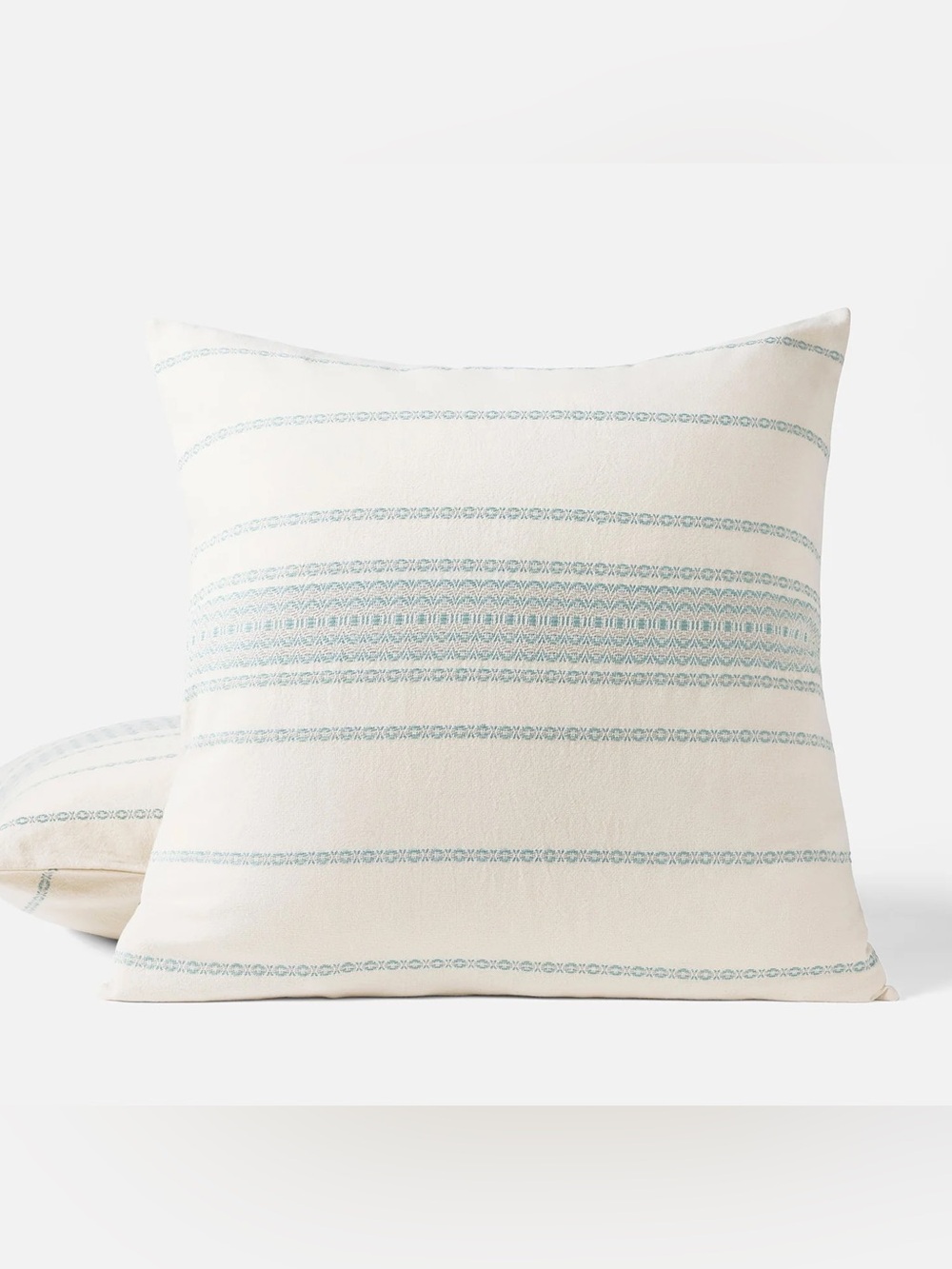 Coyuchi Rippled Stripe Organic Euro Shams
